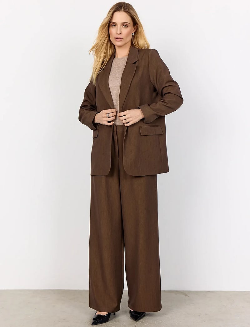 Soyaconcept - SC-ANN - einreihige blazer - 98710 toffee melange - 3