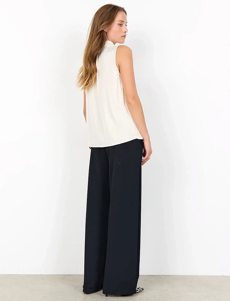 Soyaconcept - SC-ALAINE - Ärmlösa blusar - 1620 cream combi - 3