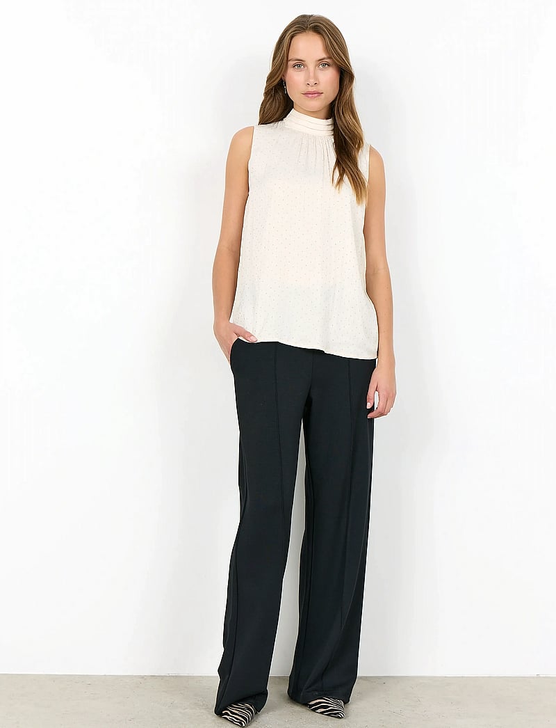 Soyaconcept - SC-ALAINE - varrukateta pluusid - 1620 cream combi - 3