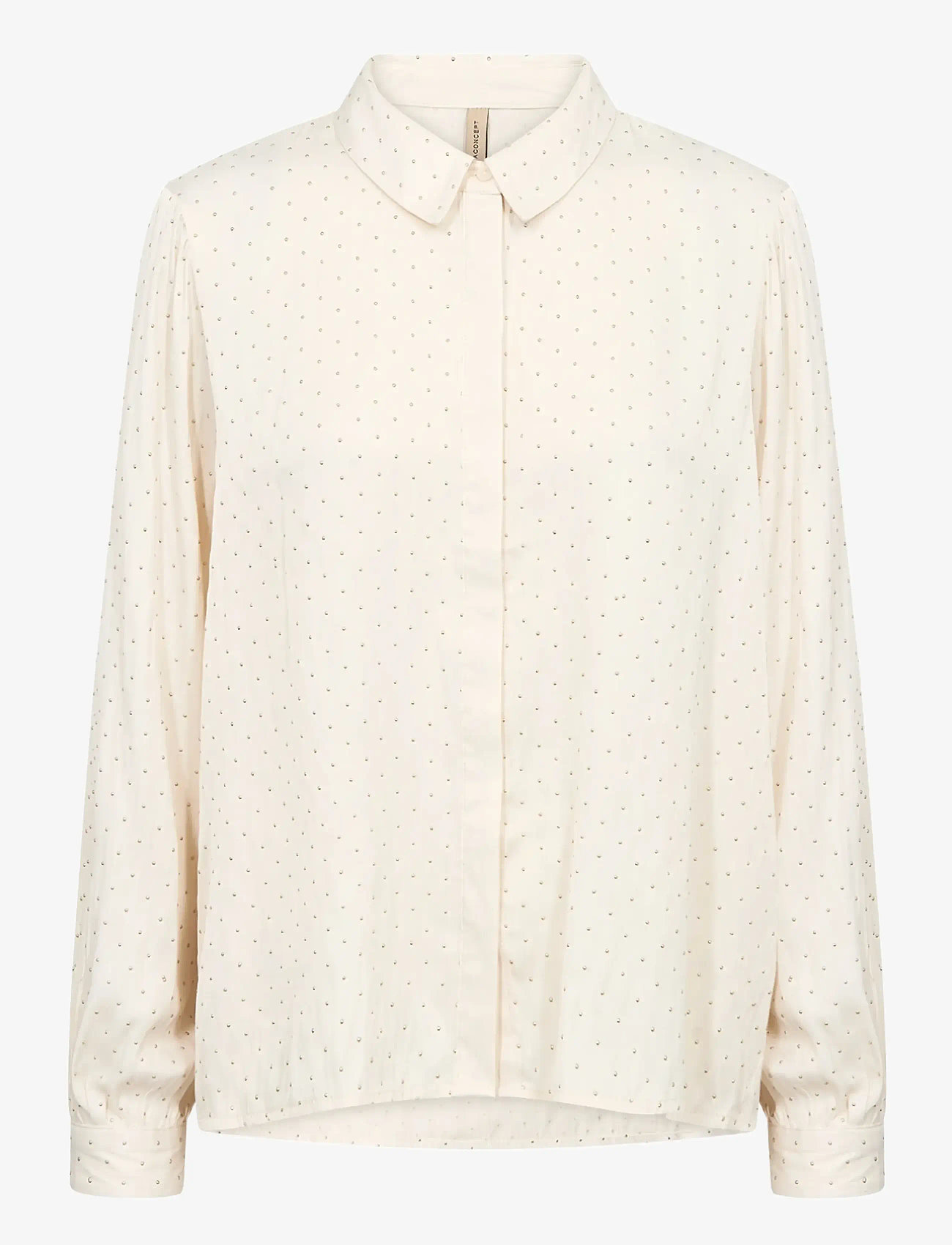 Soyaconcept - SC-ALAINE - langärmlige blusen - 1620 cream combi - 1