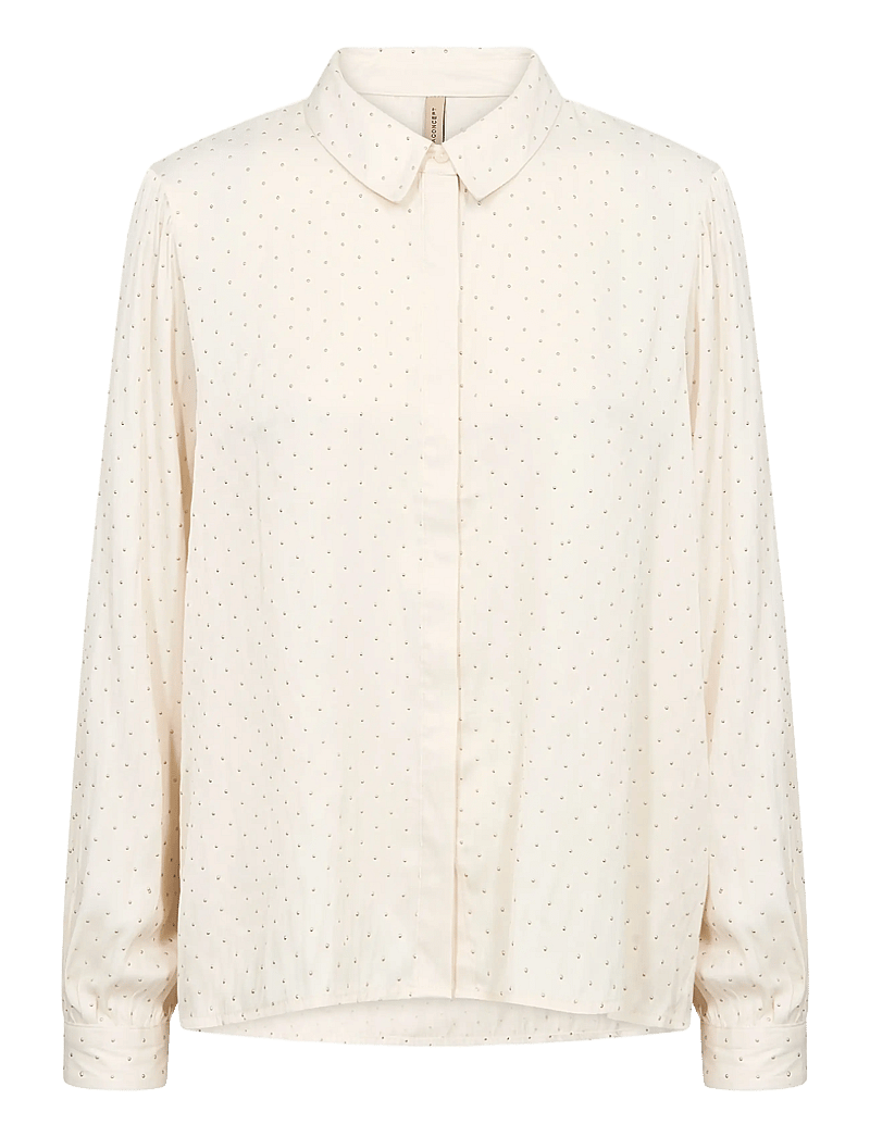 Soyaconcept - SC-ALAINE - långärmade blusar - 1620 cream combi - 1