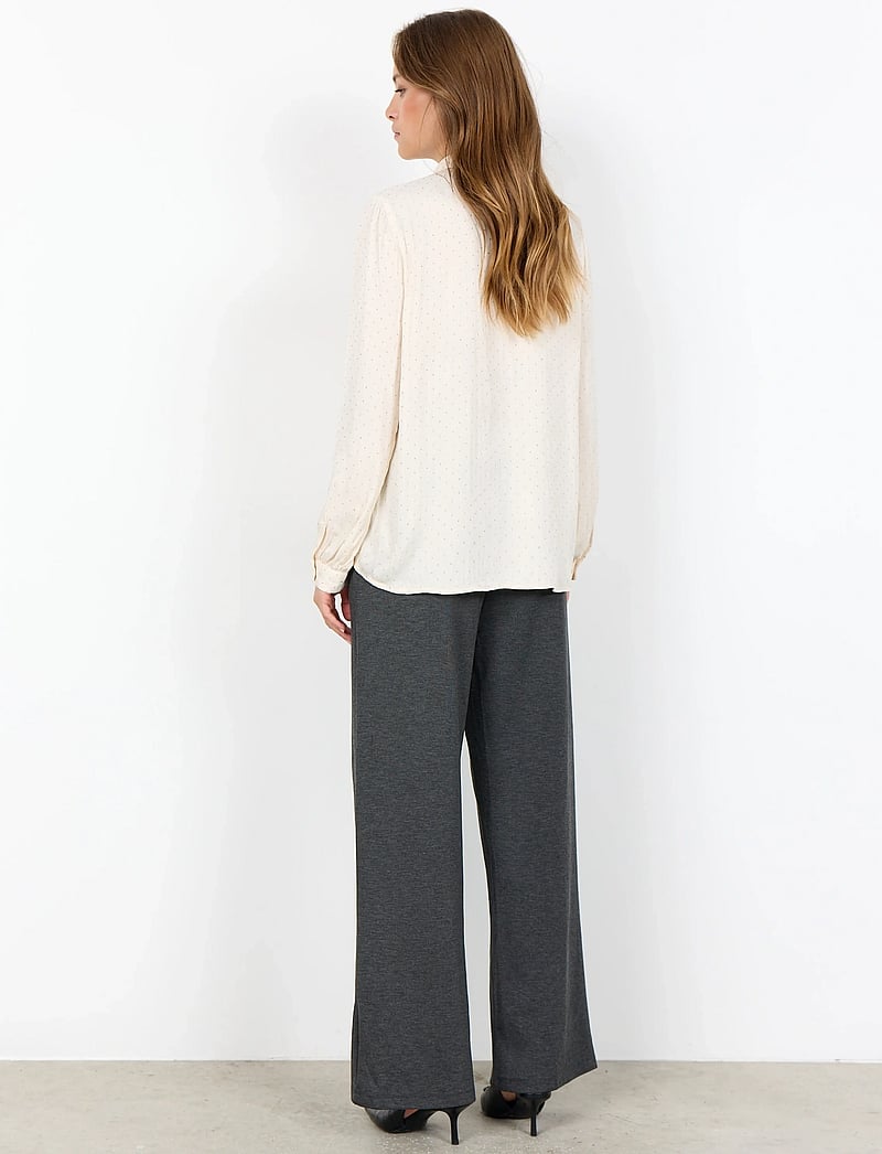 Soyaconcept - SC-ALAINE - långärmade blusar - 1620 cream combi - 4