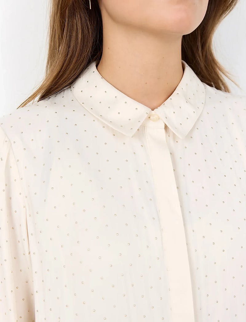 Soyaconcept - SC-ALAINE - långärmade blusar - 1620 cream combi - 5