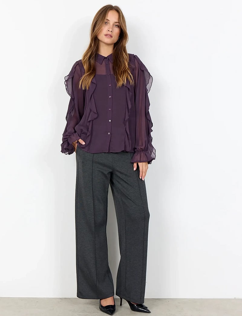 Soyaconcept - SC-NAIA - langärmlige hemden - 5120 plum perfect - 4