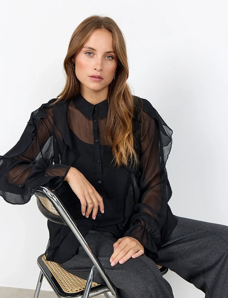 Soyaconcept - SC-NAIA - langärmlige hemden - 9999 black - 0