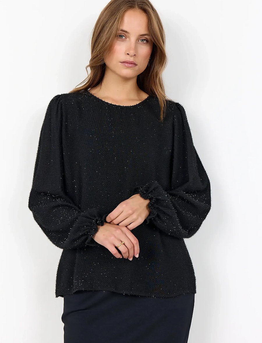 Soyaconcept - SC-ALINEA - langärmelige blusen - 9999 black - 0