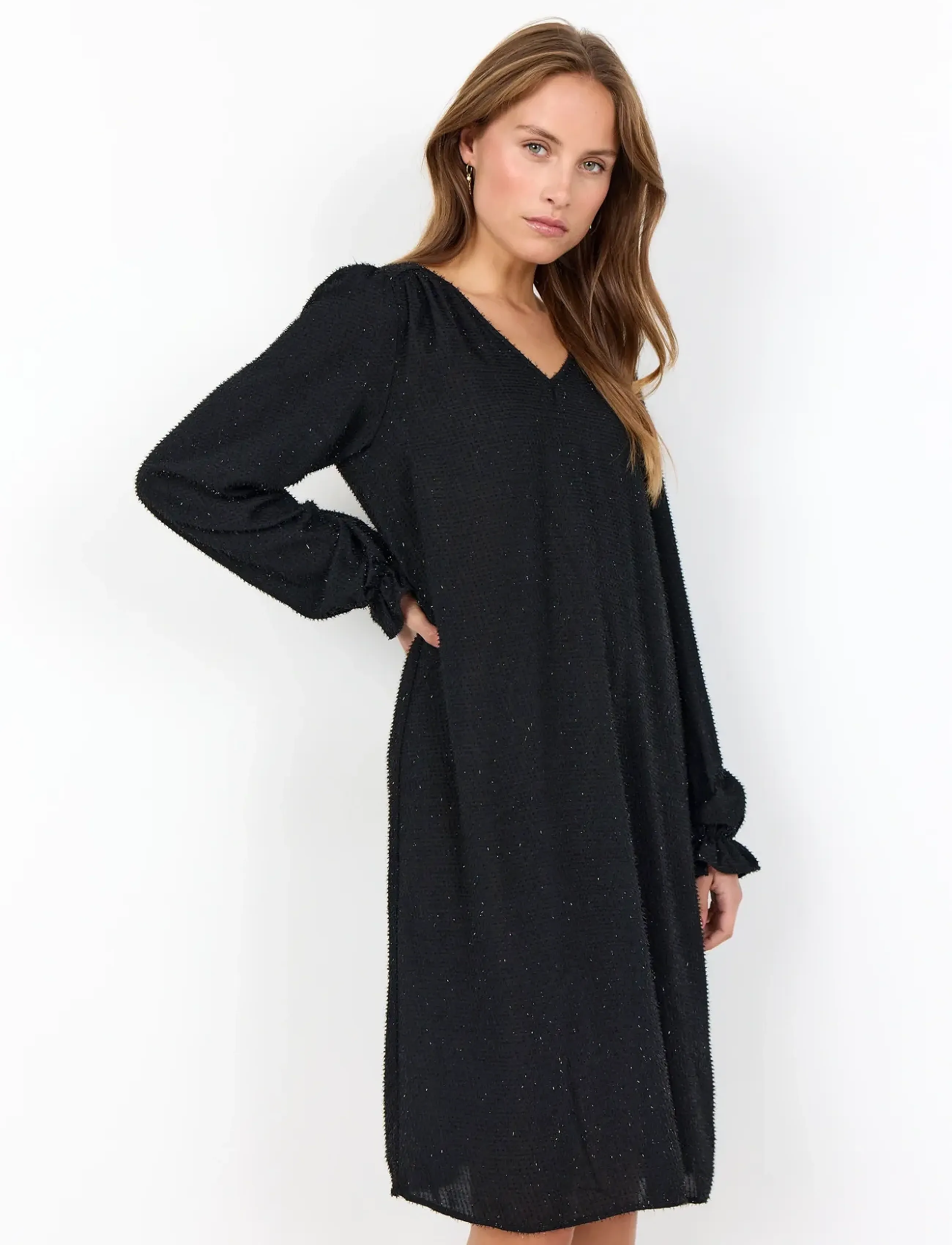 Soyaconcept SC-ALINEA - Midi-jurken - 9999 BLACK / black