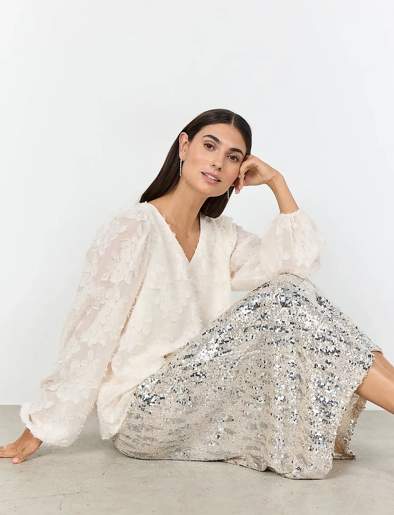 Soyaconcept - SC-ALTHEA - langærmede bluser - 1620 cream - 0