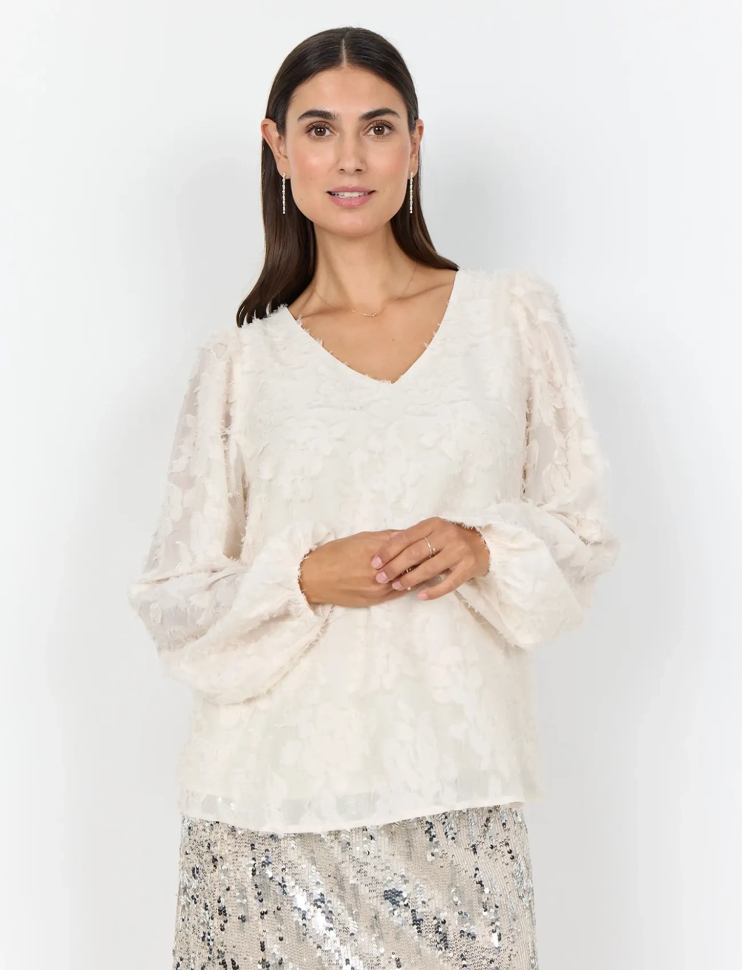 Soyaconcept - SC-ALTHEA - langärmlige blusen - 1620 cream - 4