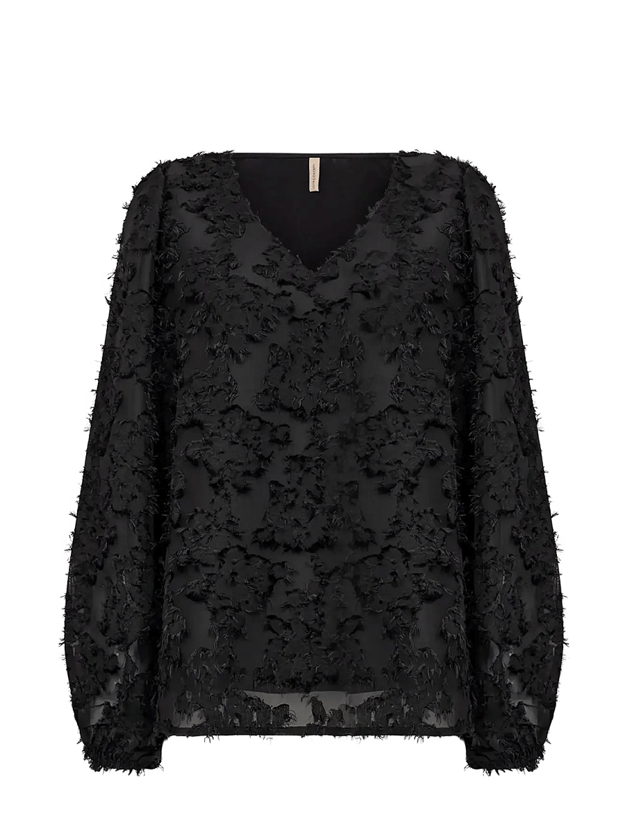 Soyaconcept - SC-ALTHEA - langärmelige blusen - 9999 black - 1