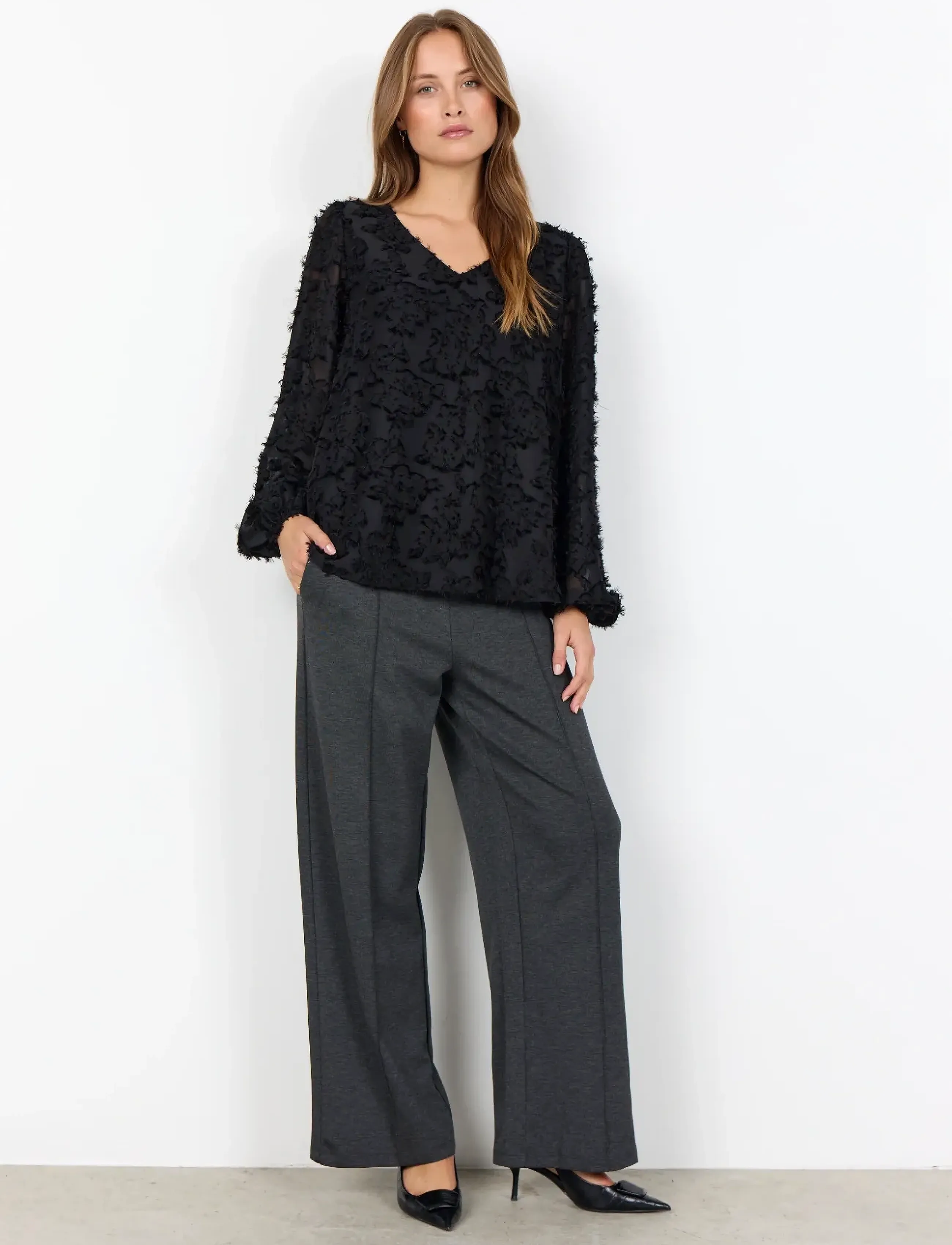 Soyaconcept - SC-ALTHEA - langærmede bluser - 9999 black - 4