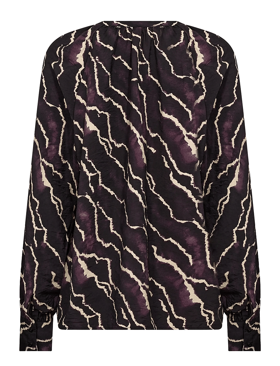 Soyaconcept - SC-ANYA - långärmade blusar - 5120c plum perfect combi - 2