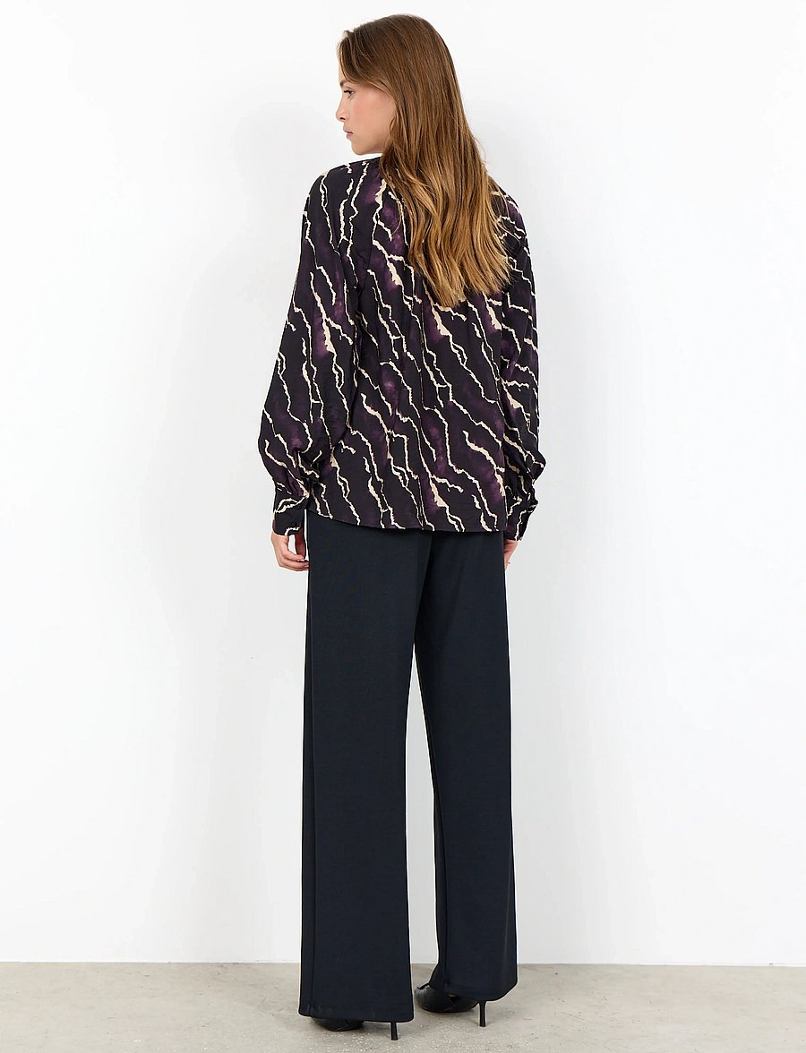 Soyaconcept - SC-ANYA - långärmade blusar - 5120c plum perfect combi - 5