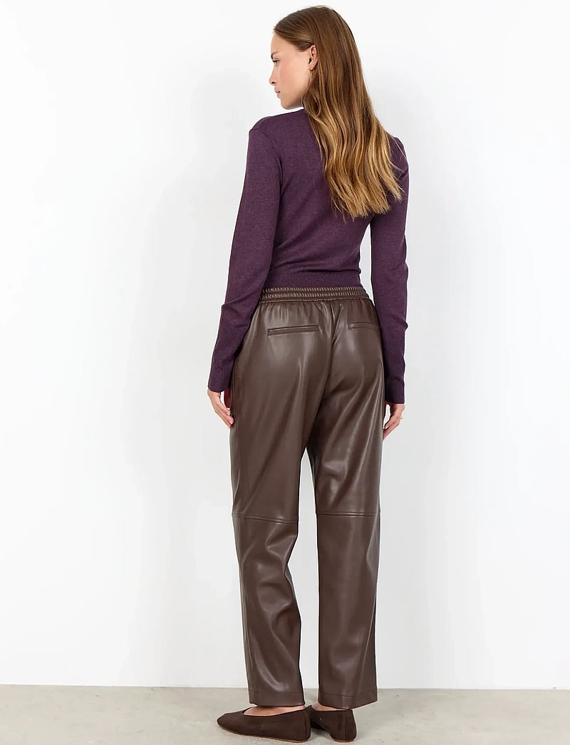 Soyaconcept - SC-BECKIE - pantalons en cuir - 8694 hot fudge - 3