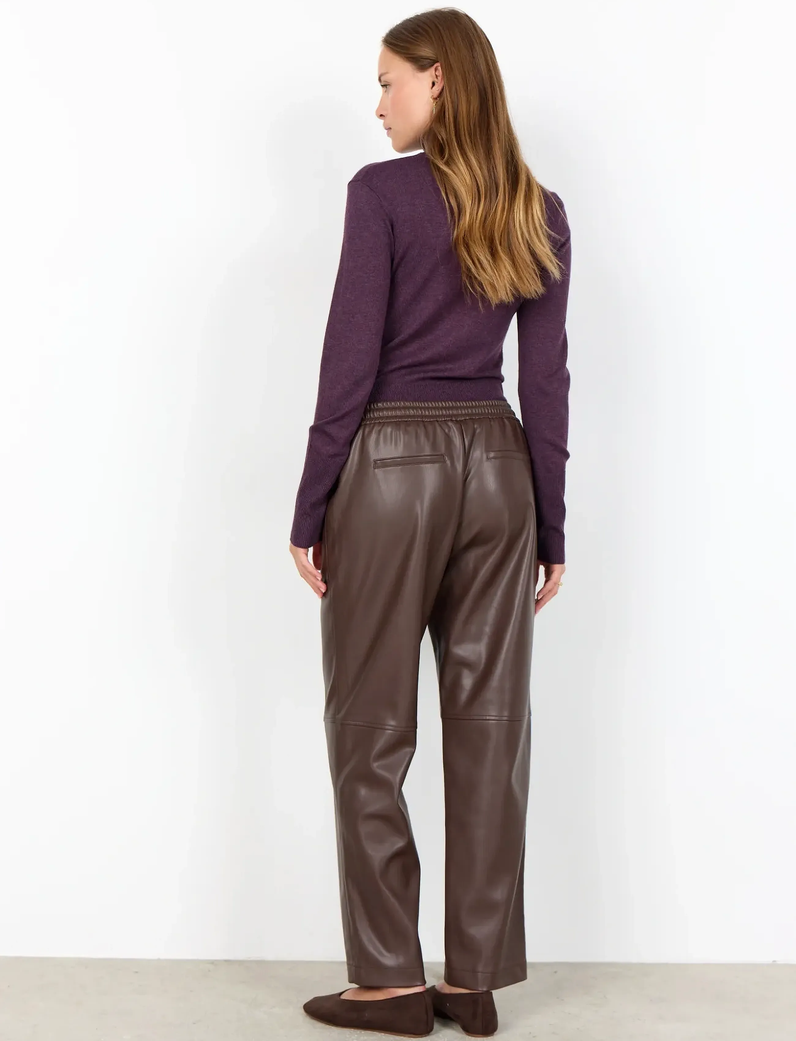 Soyaconcept - SC-BECKIE - Ādas bikses - 8694 hot fudge - 3