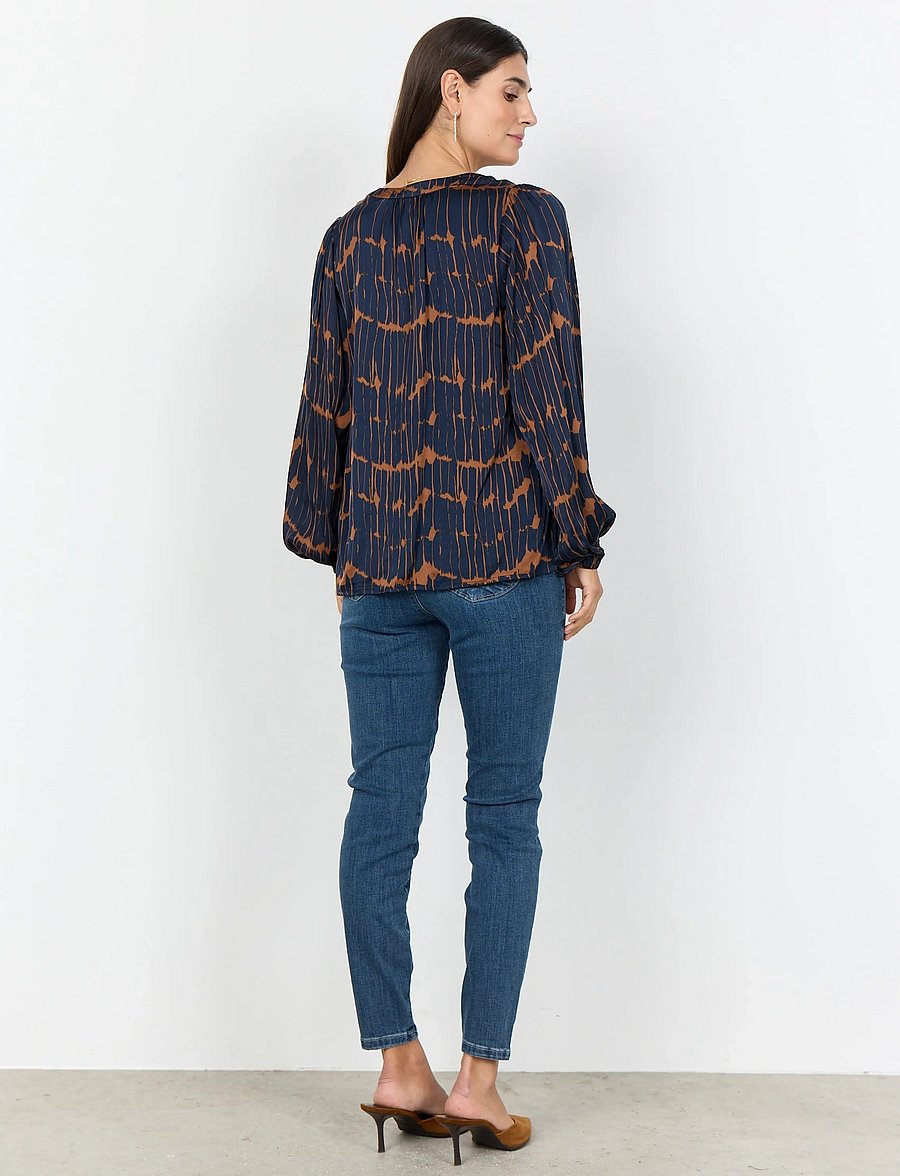 Soyaconcept - SC-ARLETTE - blouses à manches longues - 6905c navy blazer combi - 4