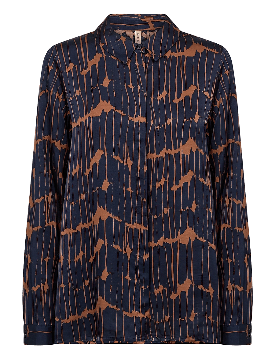 Soyaconcept - SC-ARLETTE - langærmede skjorter - 6905c navy blazer combi - 1