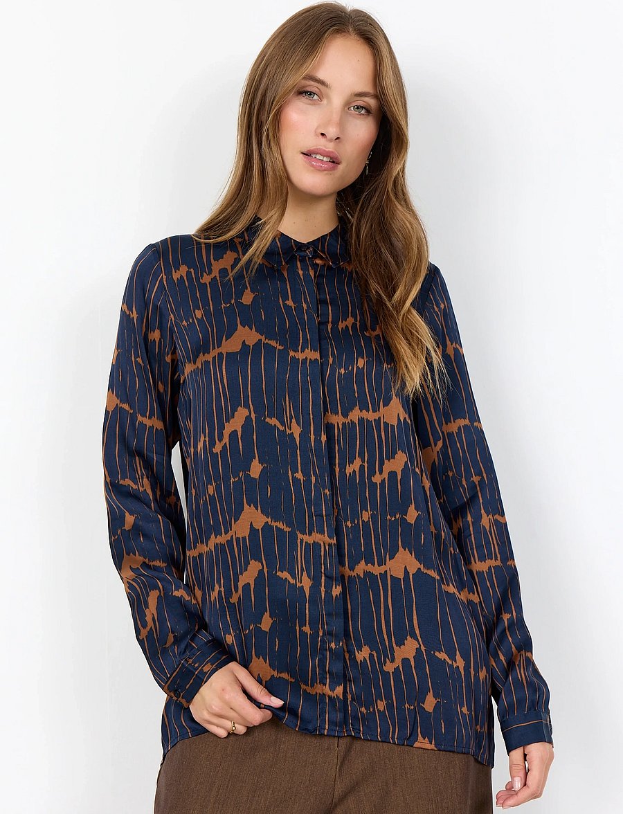 Soyaconcept - SC-ARLETTE - langærmede skjorter - 6905c navy blazer combi - 0