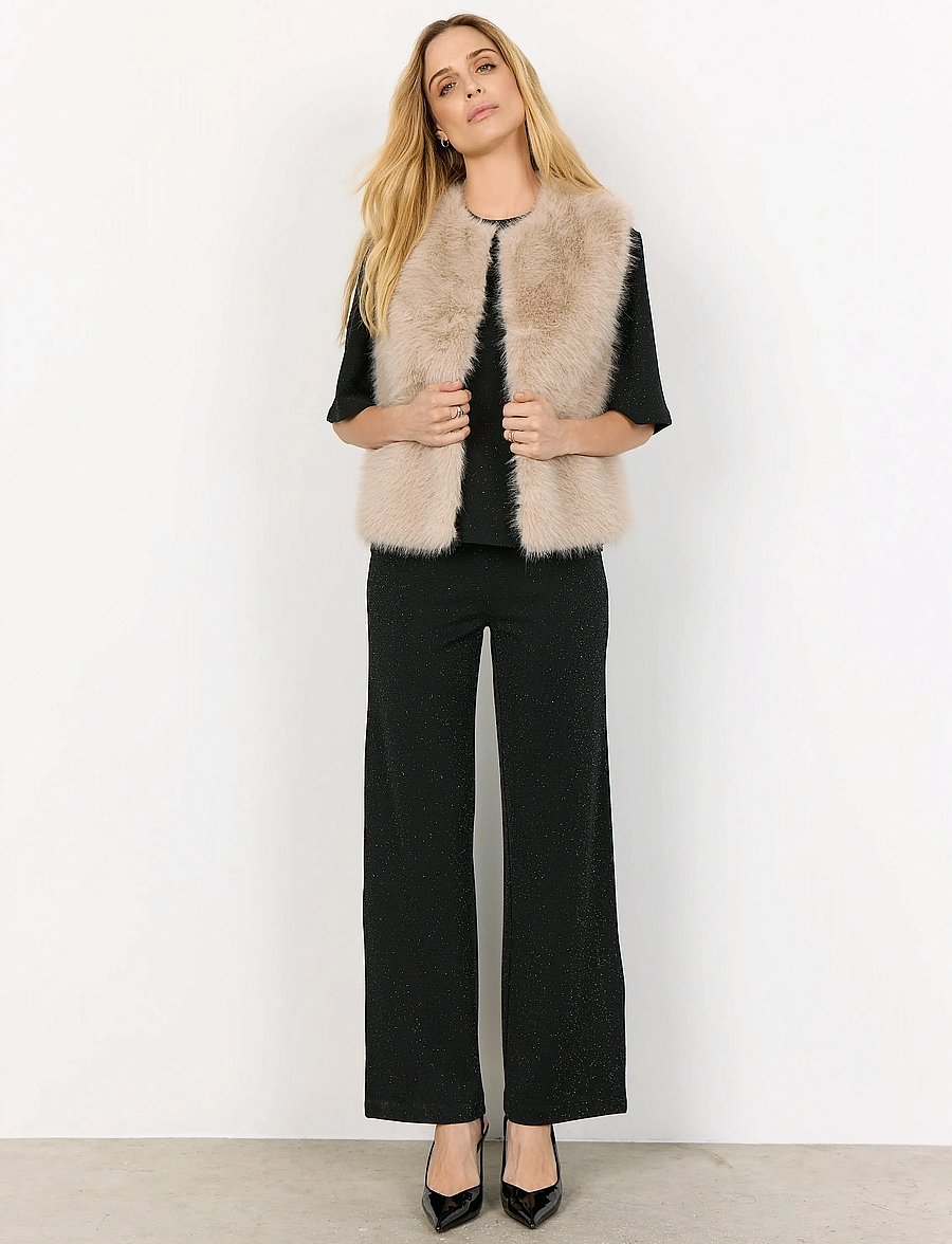 Soyaconcept - SC-NAIDA - faux fur jakker - 1620 cream - 3