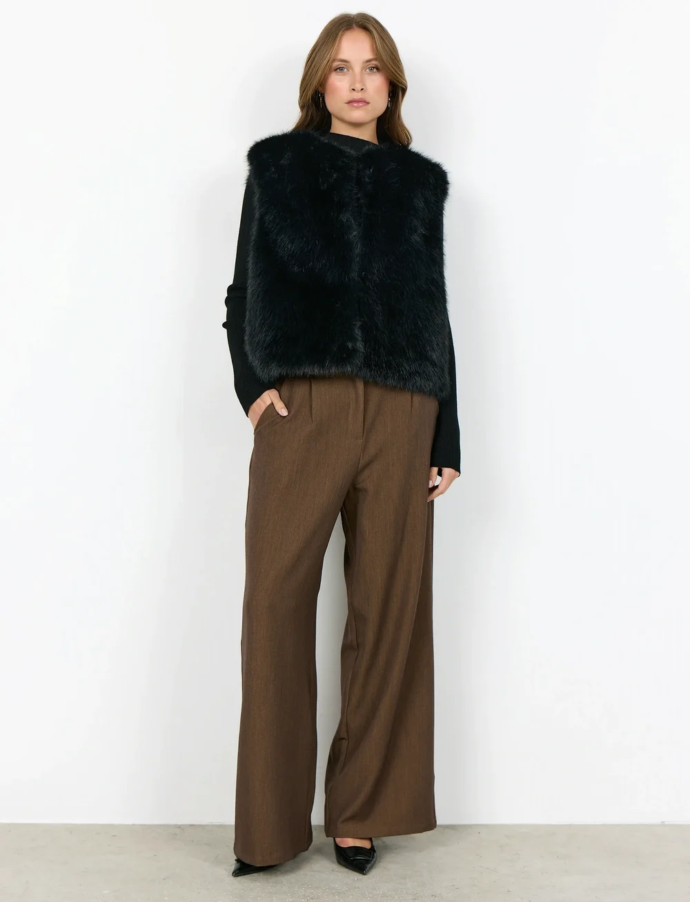 Soyaconcept - SC-NAIDA - strikveste - 9999 black - 3