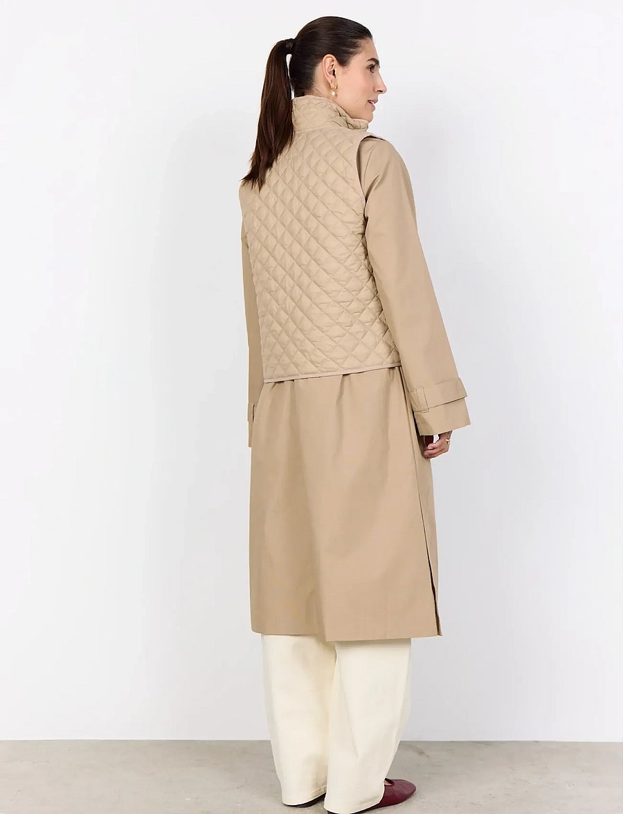 Soyaconcept - SC-BENETE - vatterede veste - 8030 camel - 3
