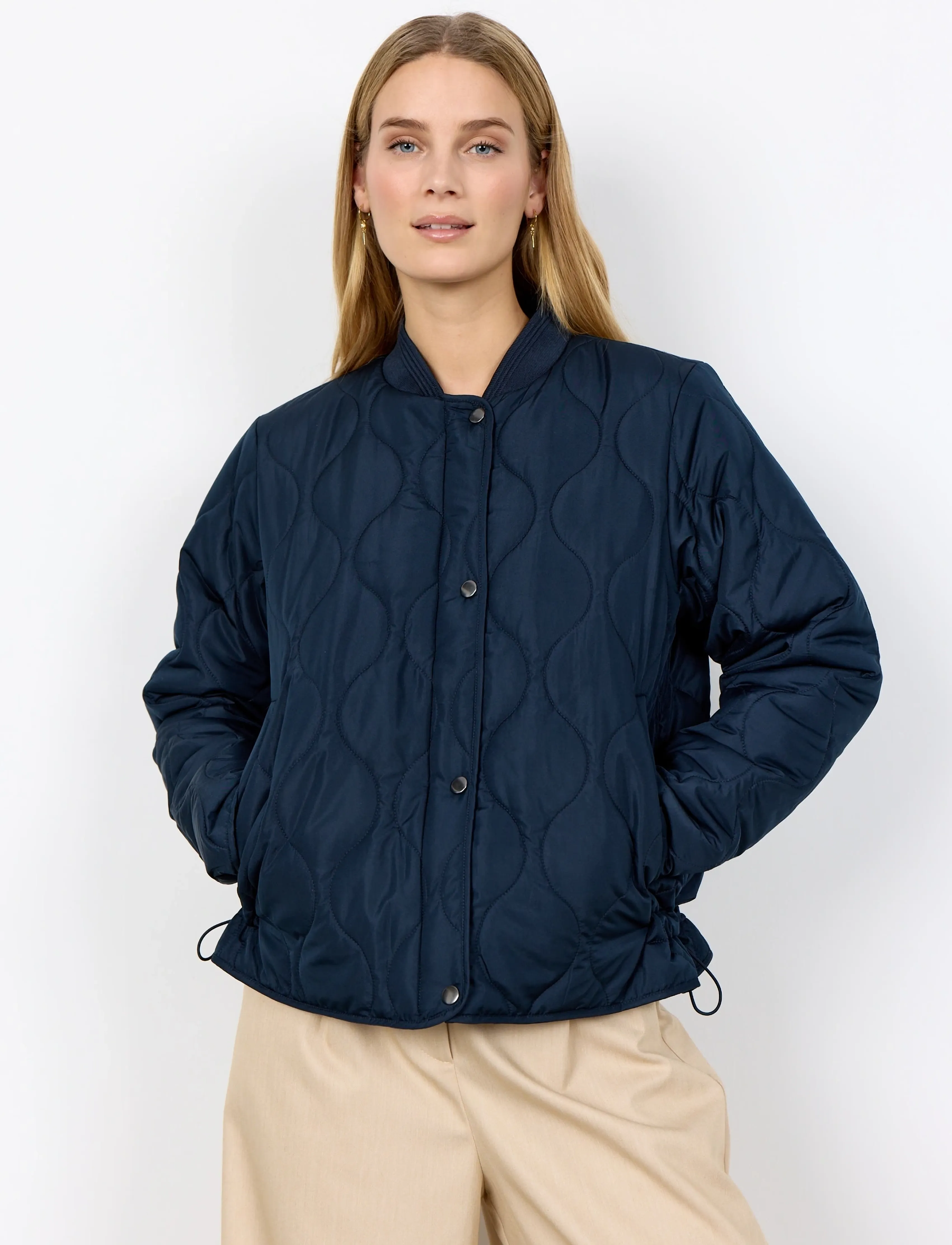 Soyaconcept Sc-Fenya, XS, Navy, Jakker > Vatteret Jakke, Dame