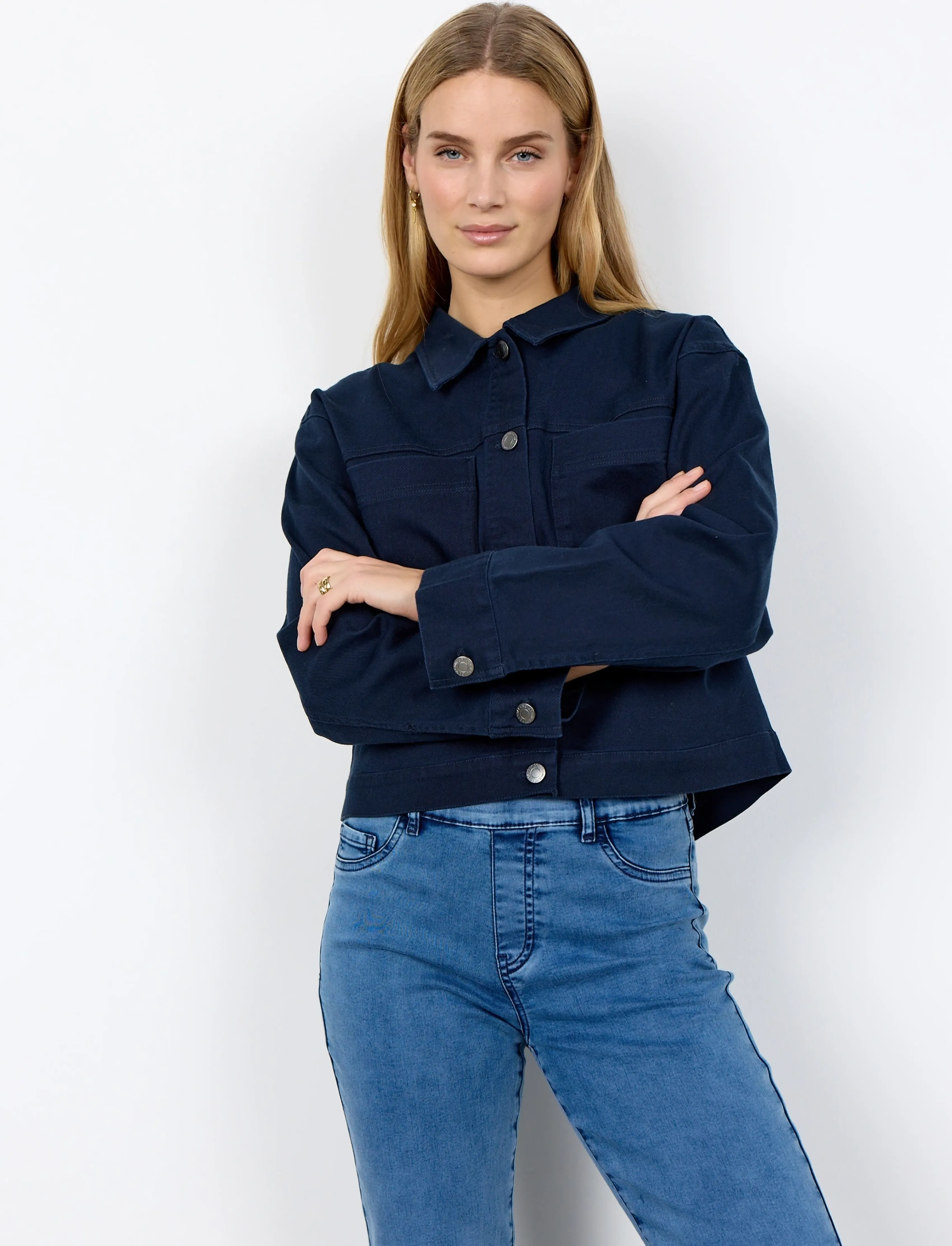 Soyaconcept Sc-Bess, L, Navy, Jakker > Denim, Dame