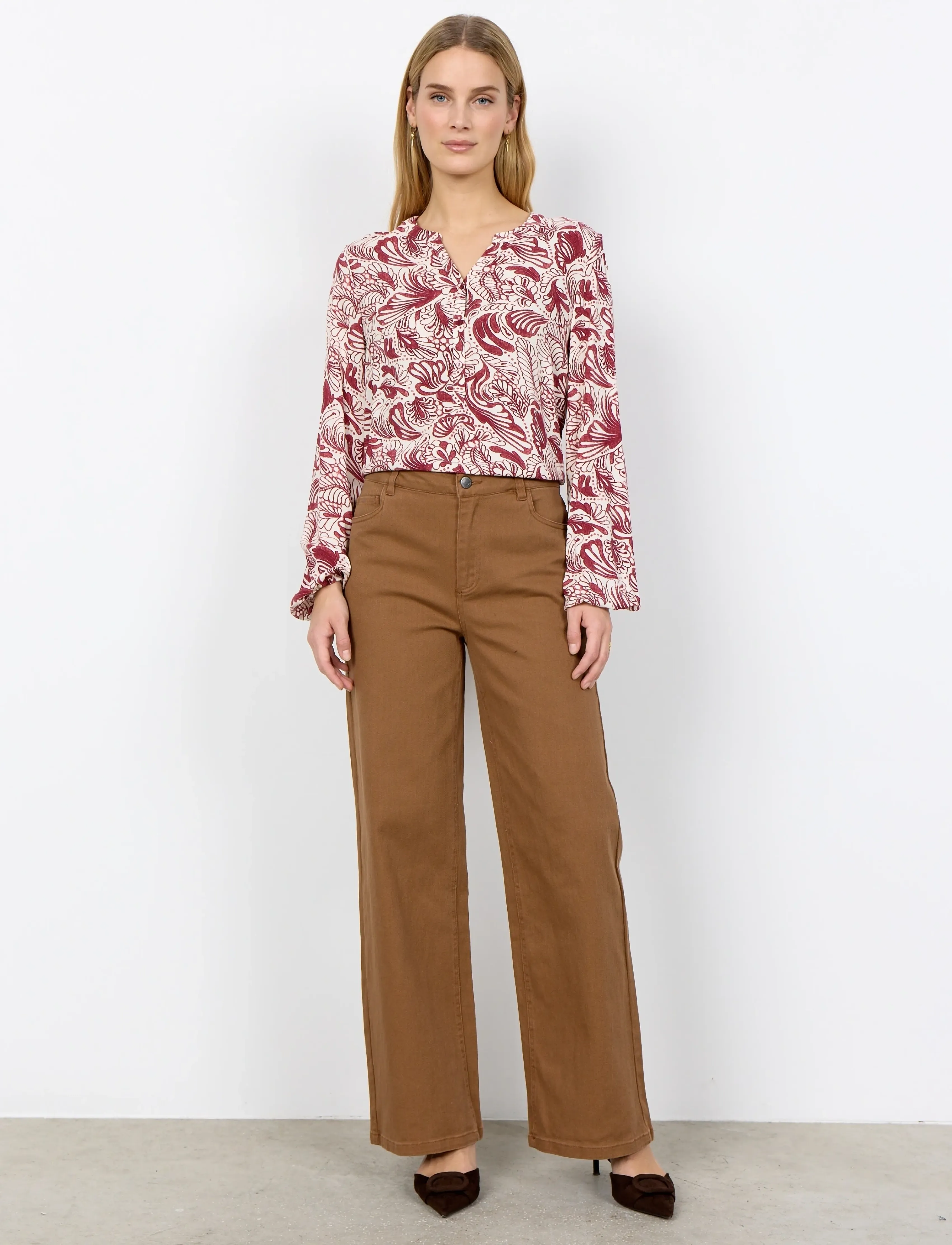 Soyaconcept SC-BESS - Brede jeans - 8710 TOFFEE / brown