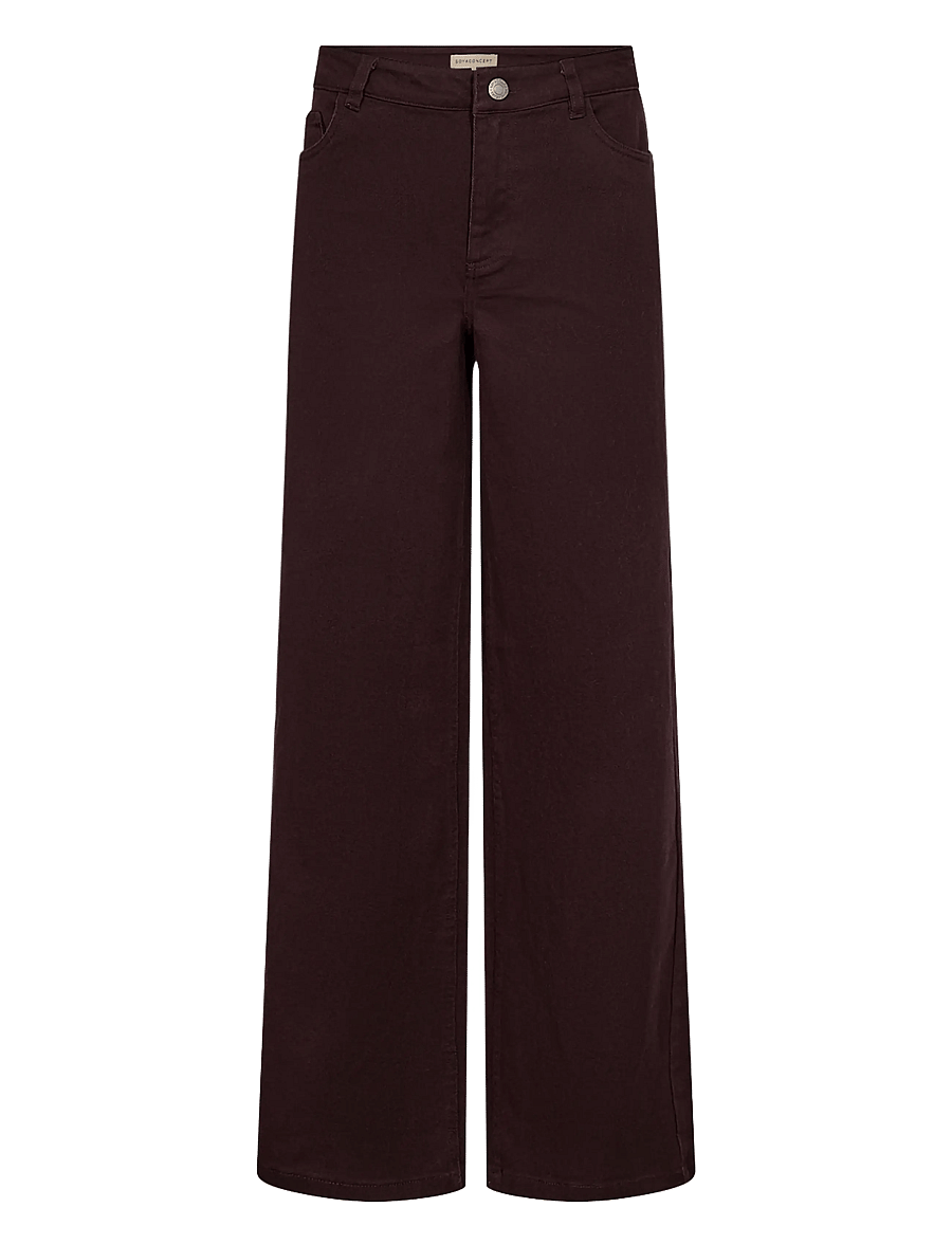 Soyaconcept - SC-BESS - brede jeans - 8980 chocolate plum - 0