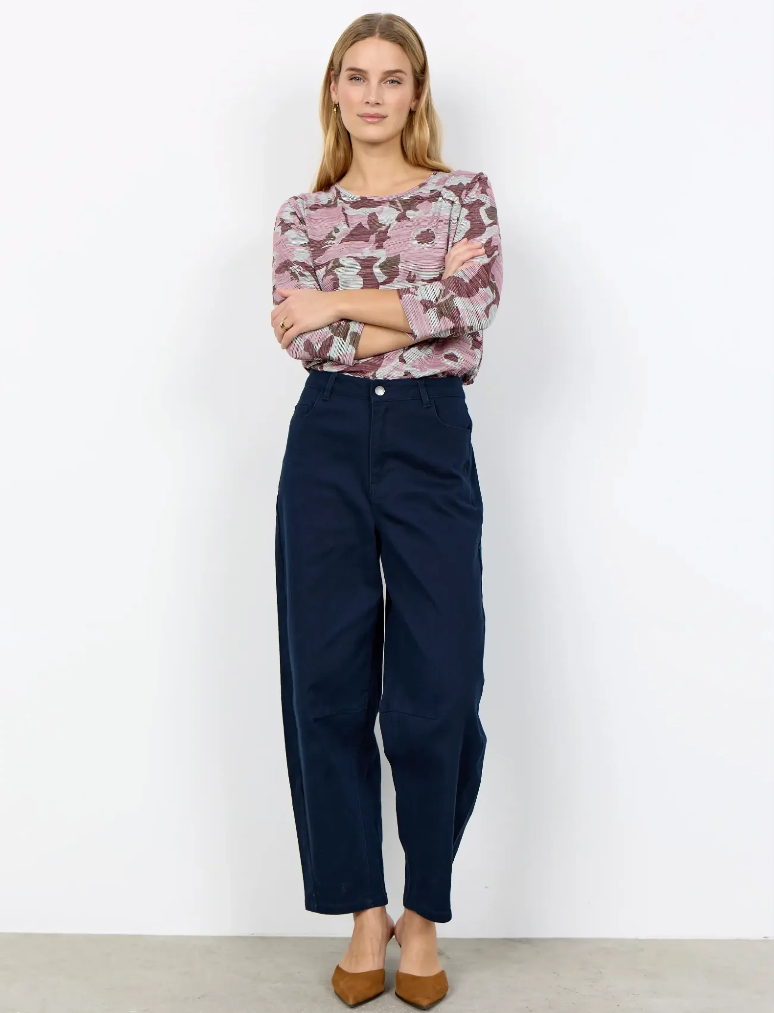 Soyaconcept Sc-Bess, 40, Navy, Bukser > Brede Ben, Dame