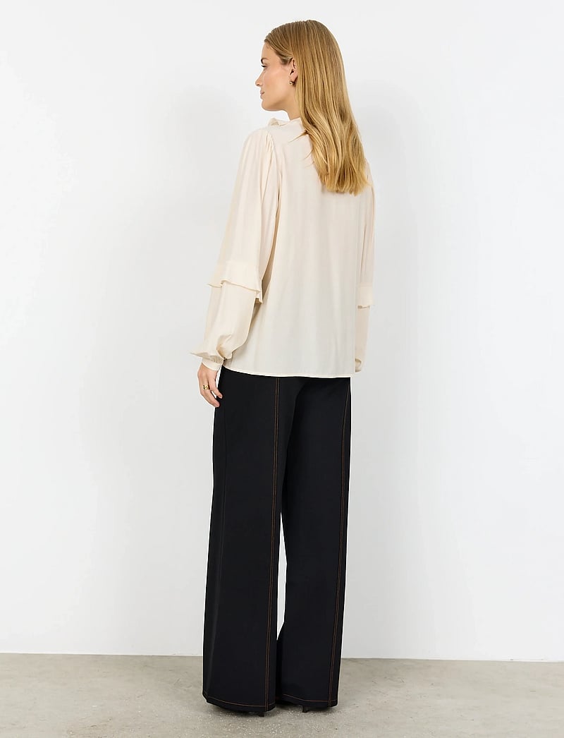 Soyaconcept - SC-BARBEL - langærmede bluser - 1620 cream - 5