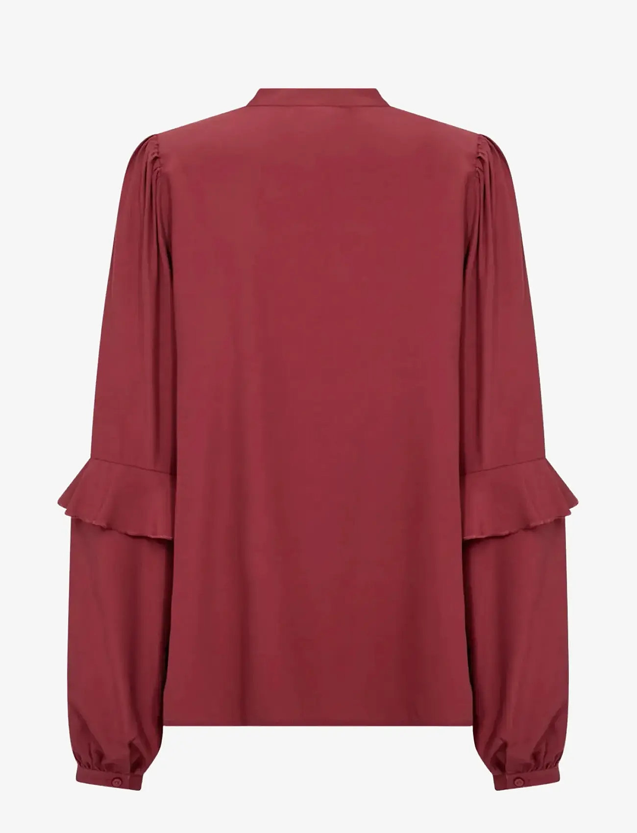 Soyaconcept - SC-BARBEL - langærmede bluser - 4470 dk. red - 2