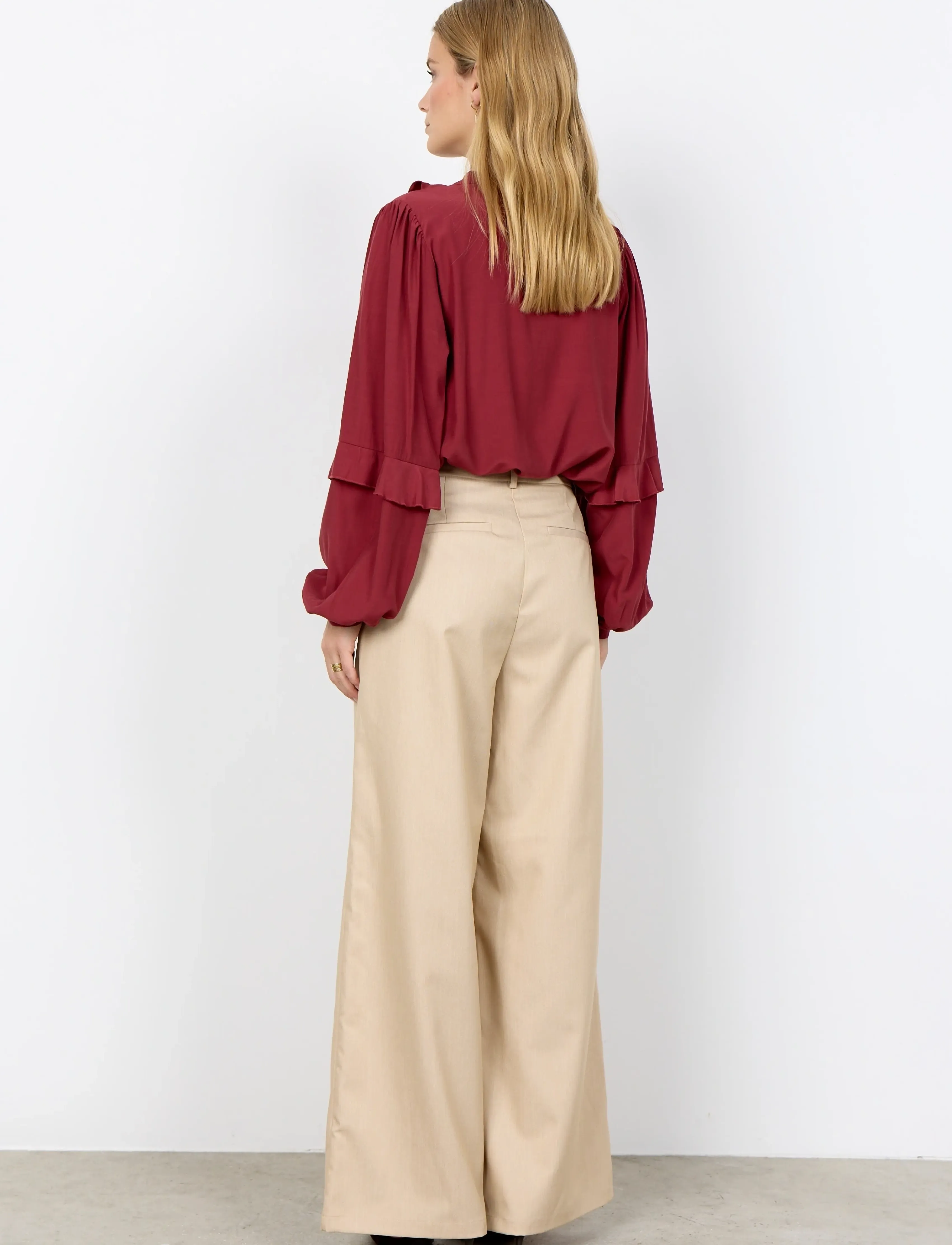 Soyaconcept - SC-BARBEL - long sleeved blouses - 4470 dk. red - 4