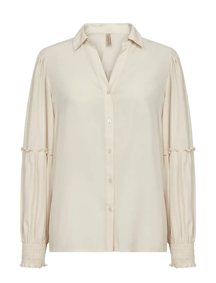 Soyaconcept - SC-BARBEL - langärmlige hemden - 1620 cream - 1