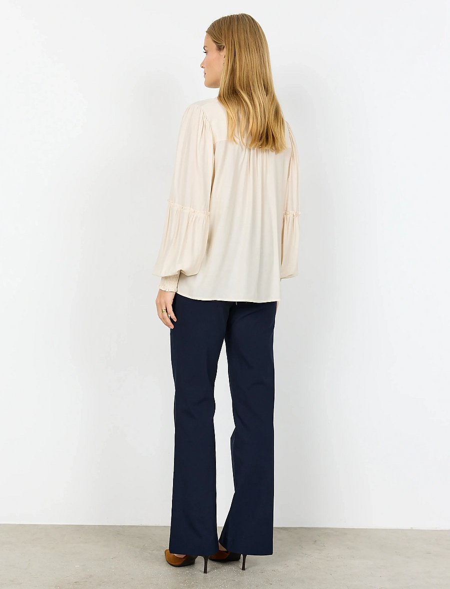 Soyaconcept - SC-BARBEL - langärmlige hemden - 1620 cream - 4