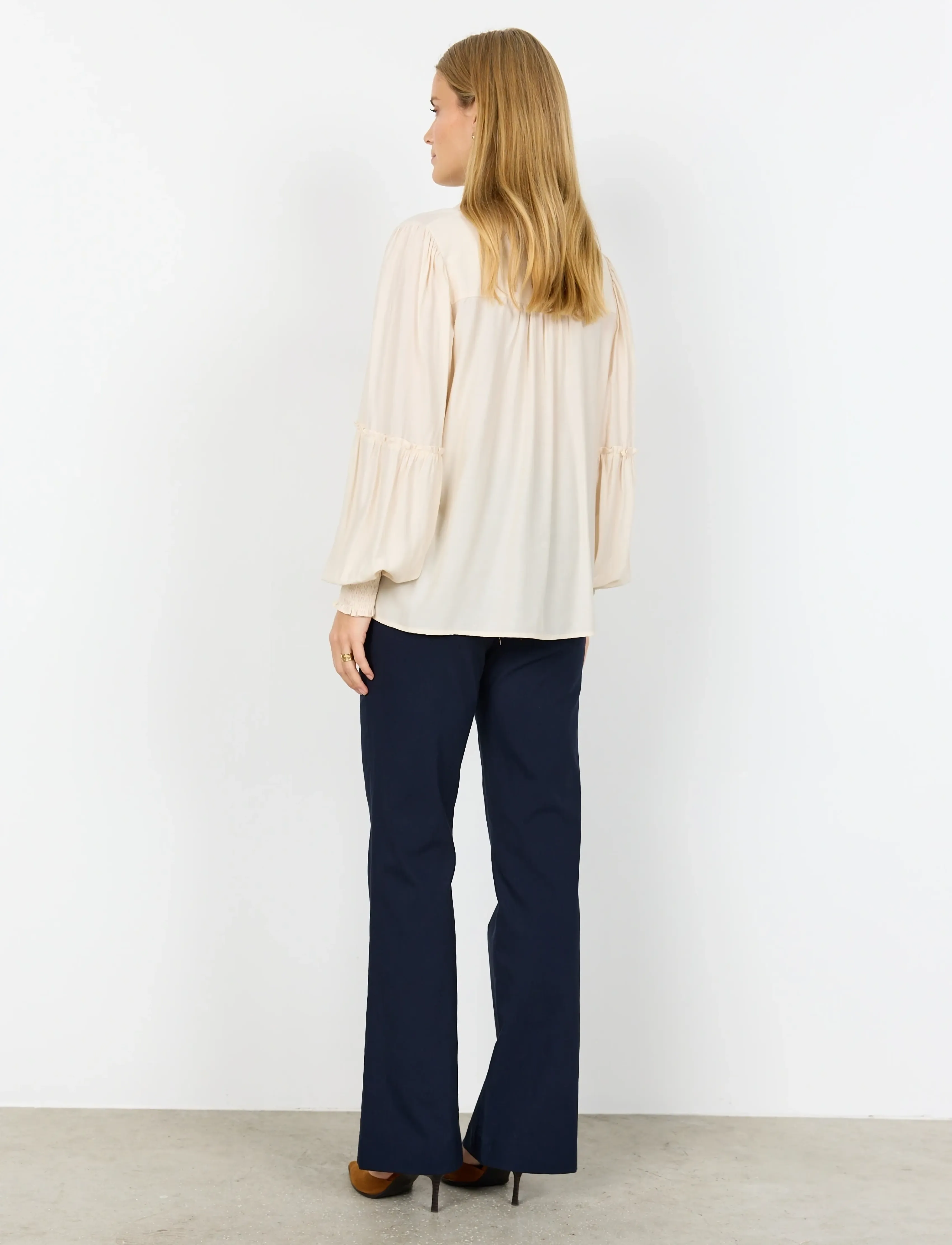 Soyaconcept - SC-BARBEL - långärmade skjortor - 1620 cream - 4