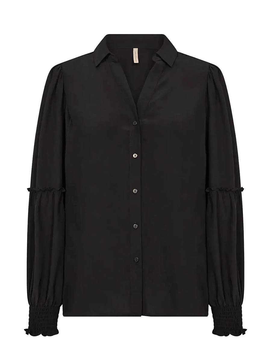 Soyaconcept - SC-BARBEL - langärmlige hemden - 9999 black - 1