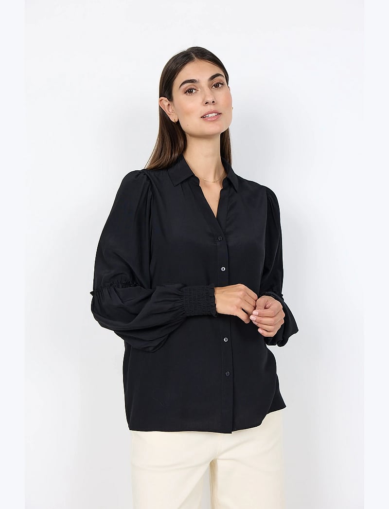 Soyaconcept - SC-BARBEL - langärmlige hemden - 9999 black - 0