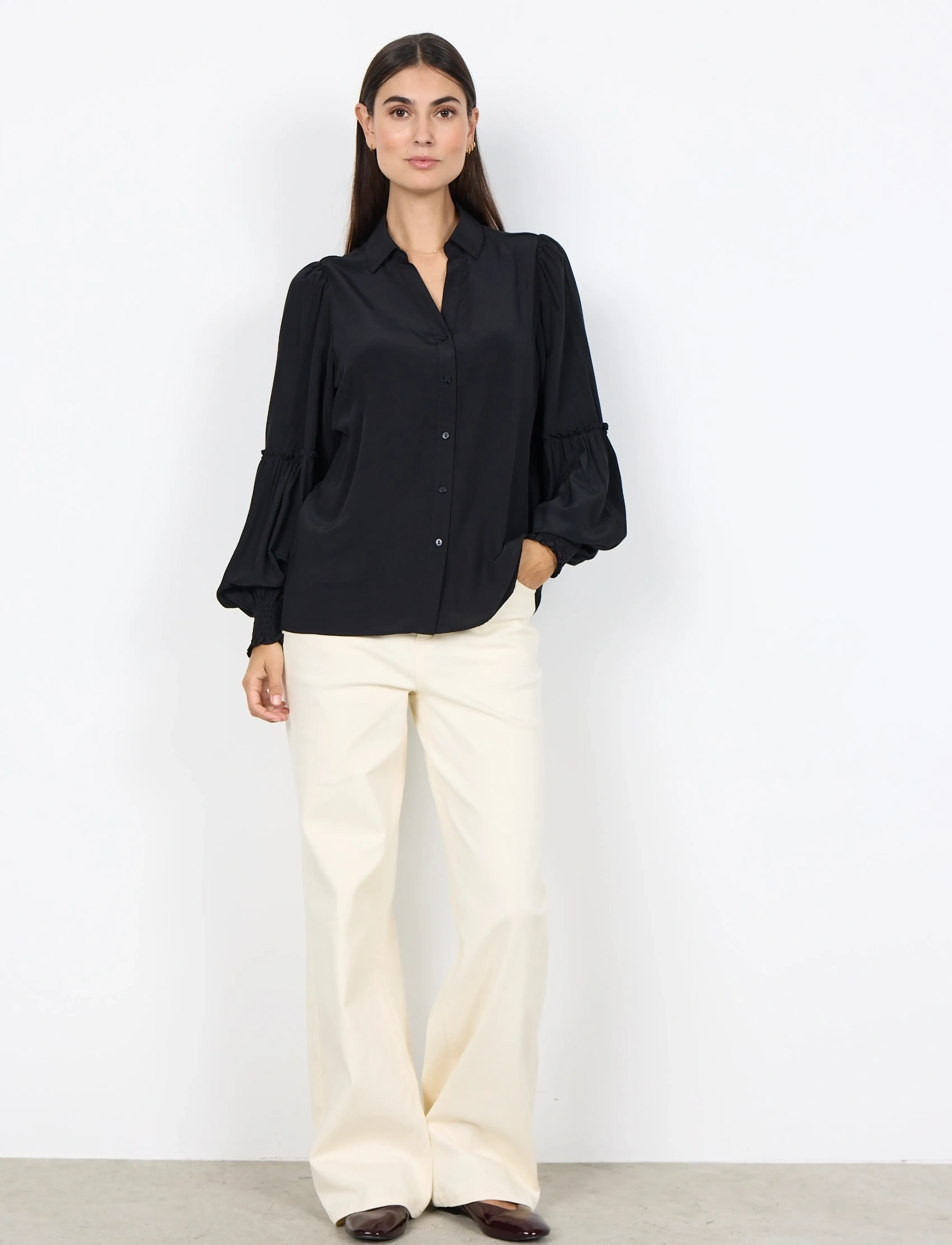 Soyaconcept - SC-BARBEL - långärmade skjortor - 9999 black - 3