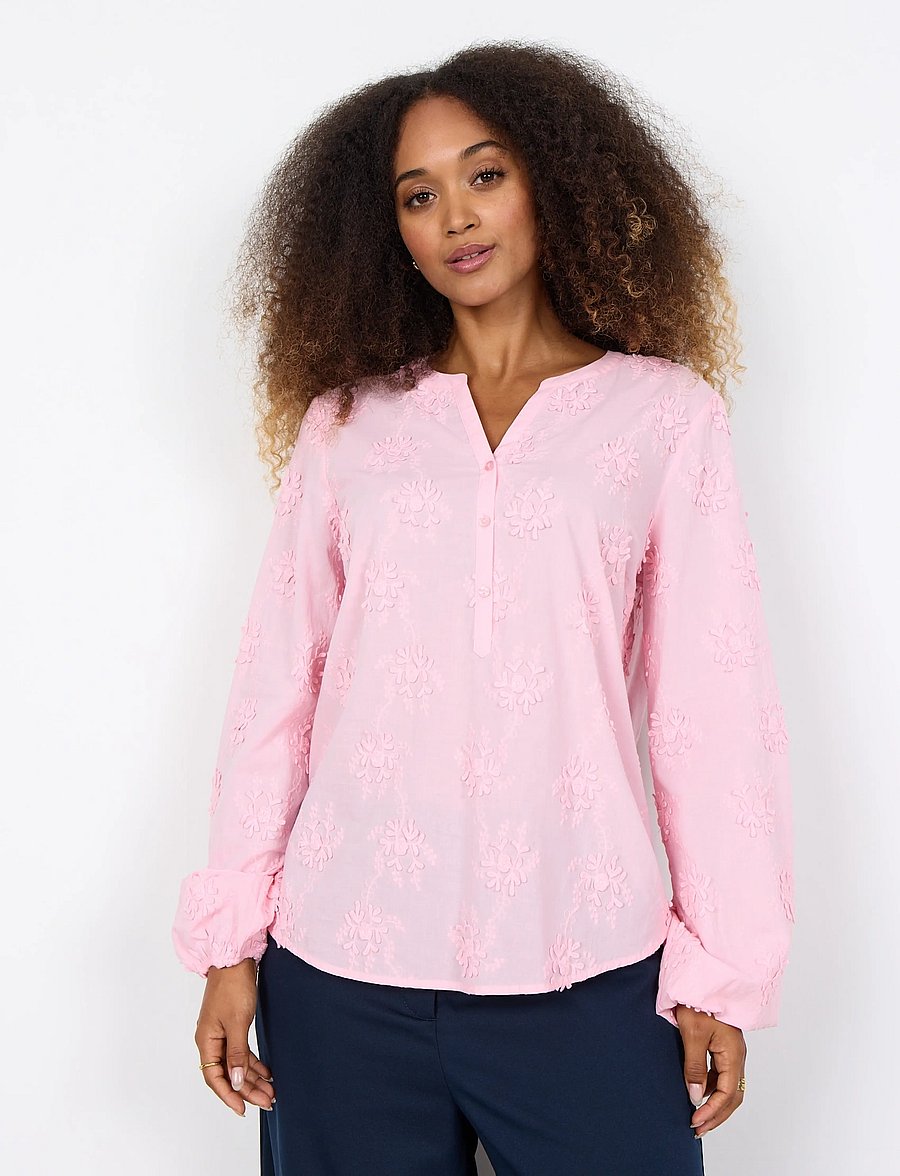 Soyaconcept - SC-BARBRA - pikkade varrukatega pluusid - 4120 rose - 3