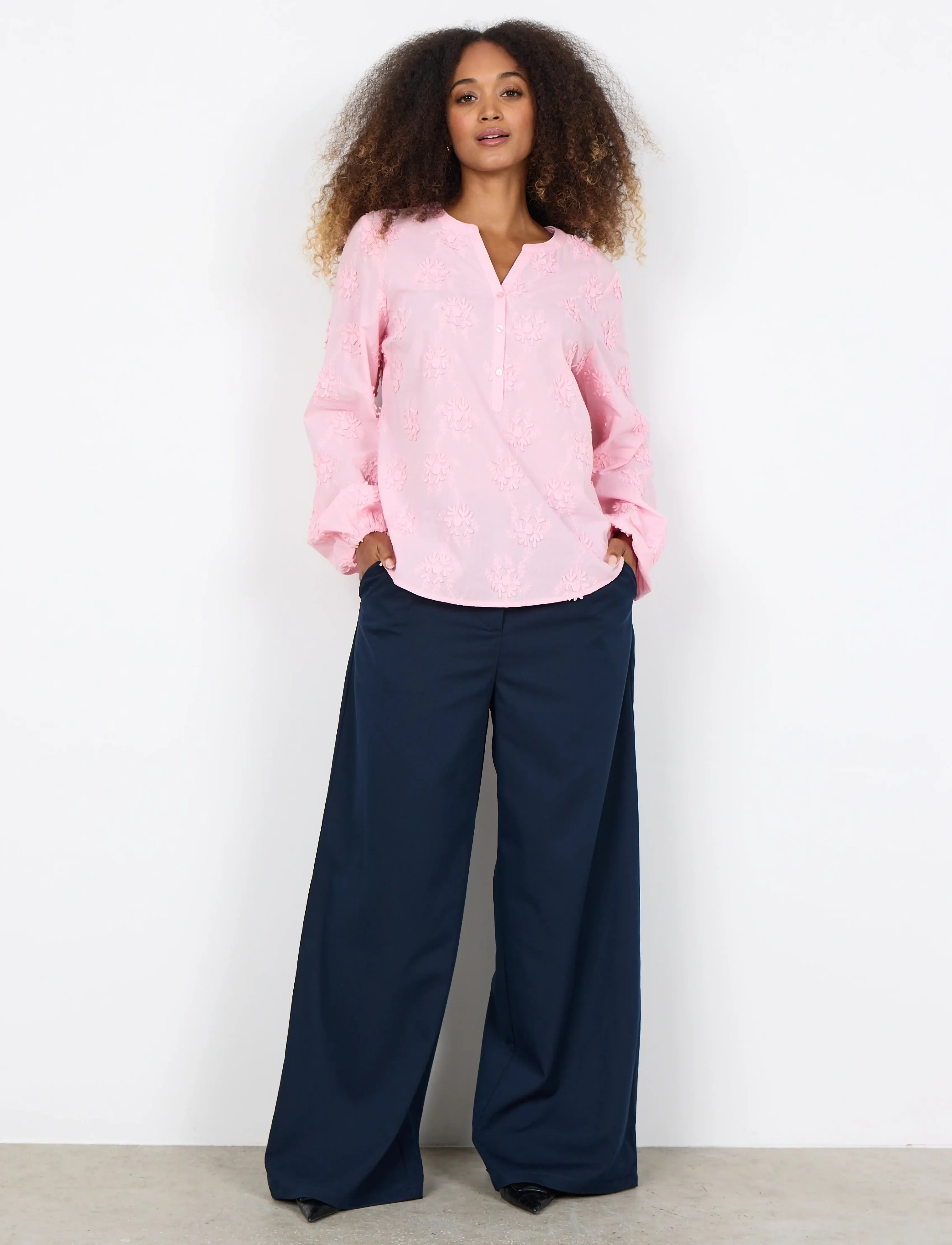 Soyaconcept - SC-BARBRA - pikkade varrukatega pluusid - 4120 rose - 4
