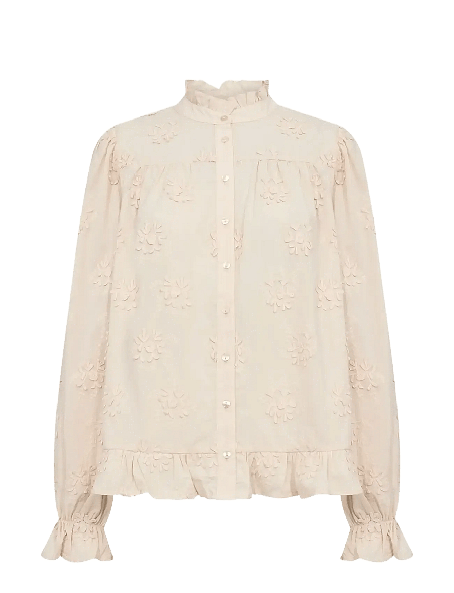 Soyaconcept - SC-BARBRA - langærmede skjorter - 1620 cream - 1