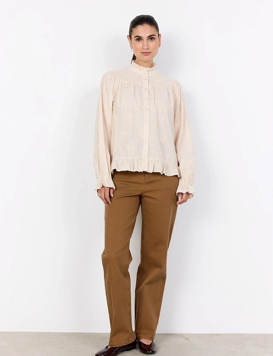 Soyaconcept - SC-BARBRA - langærmede skjorter - 1620 cream - 3