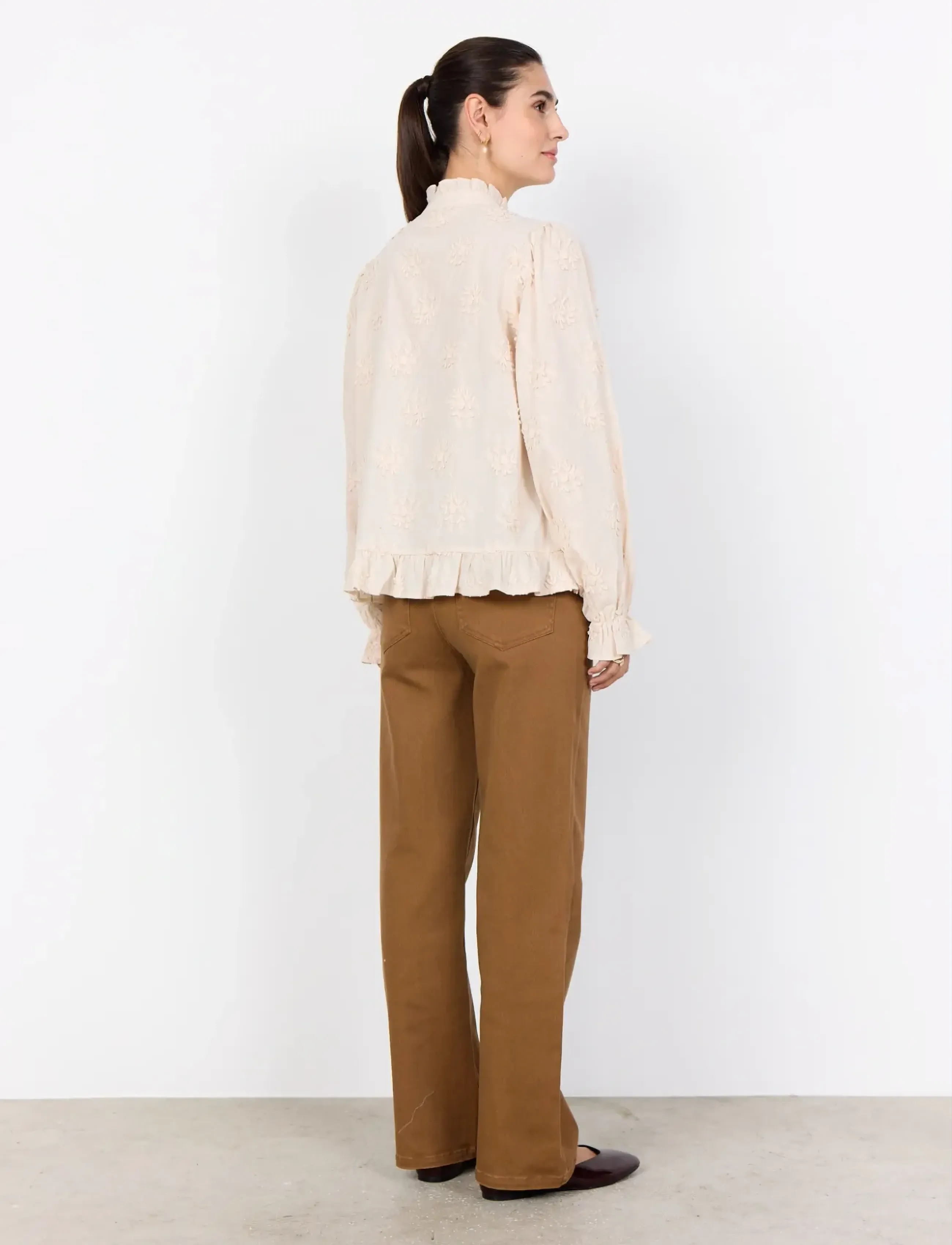 Soyaconcept - SC-BARBRA - langærmede bluser - 1620 cream - 5