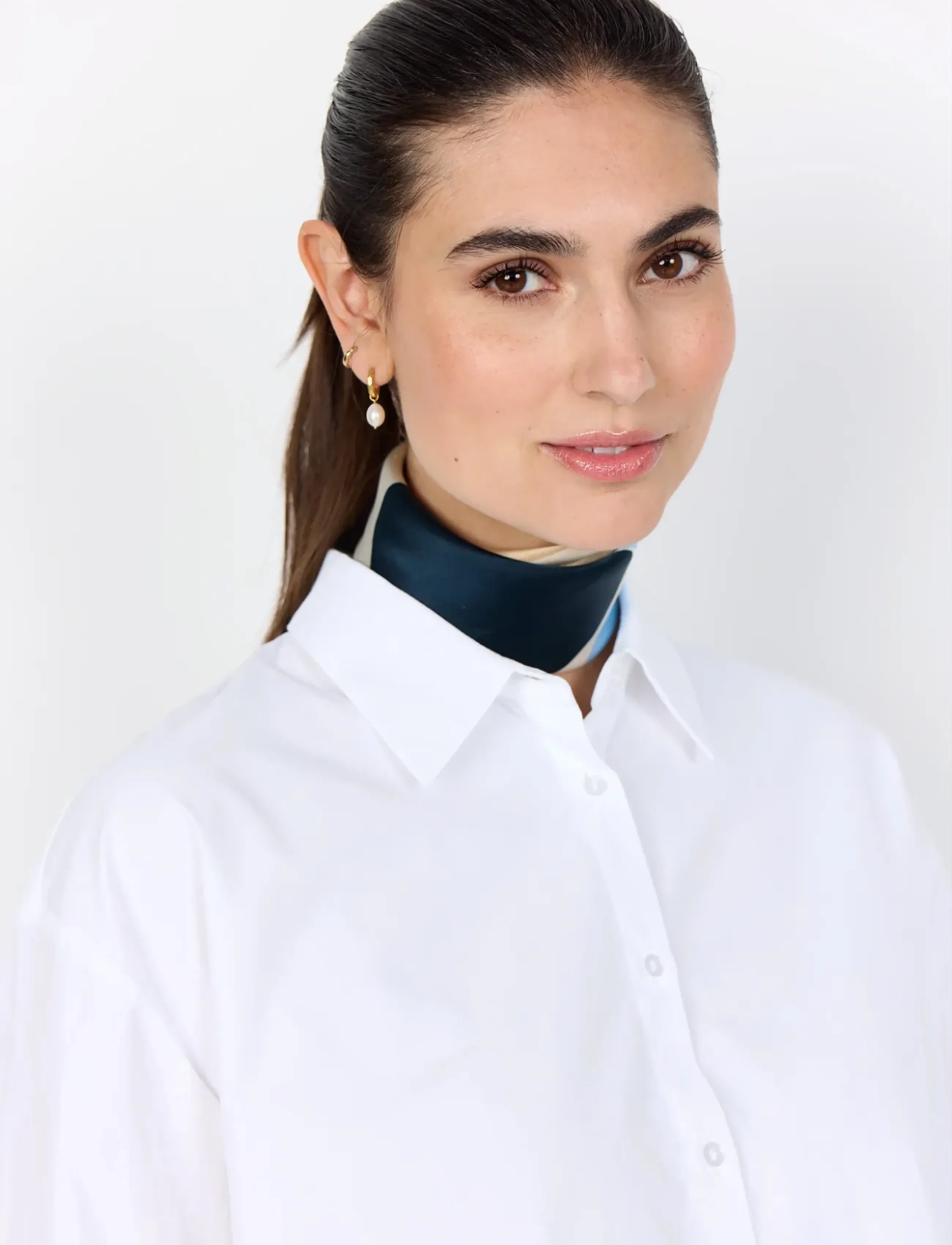 Soyaconcept - SC-NETTI - langærmede skjorter - 1000 white - 5
