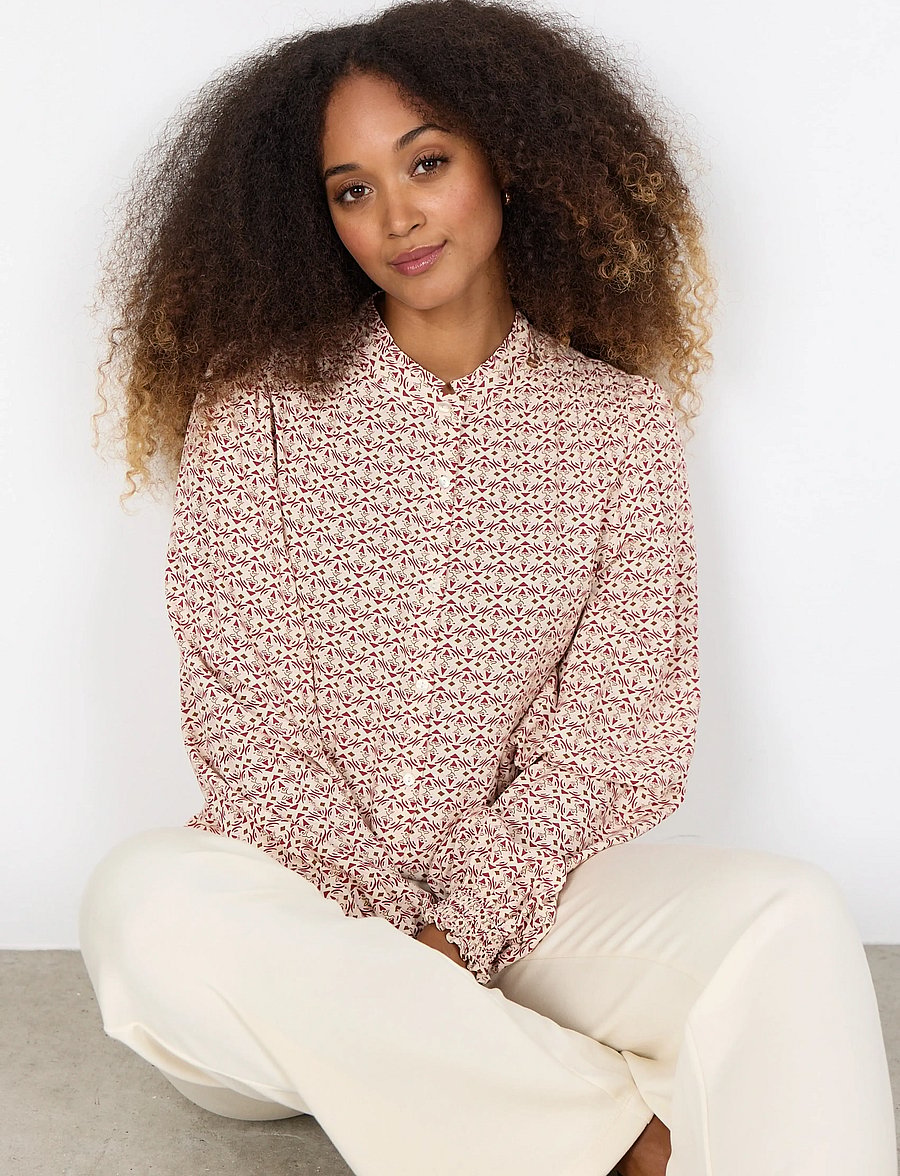 Soyaconcept - SC-BELLUA - langärmlige hemden - 4120c rose combi - 0