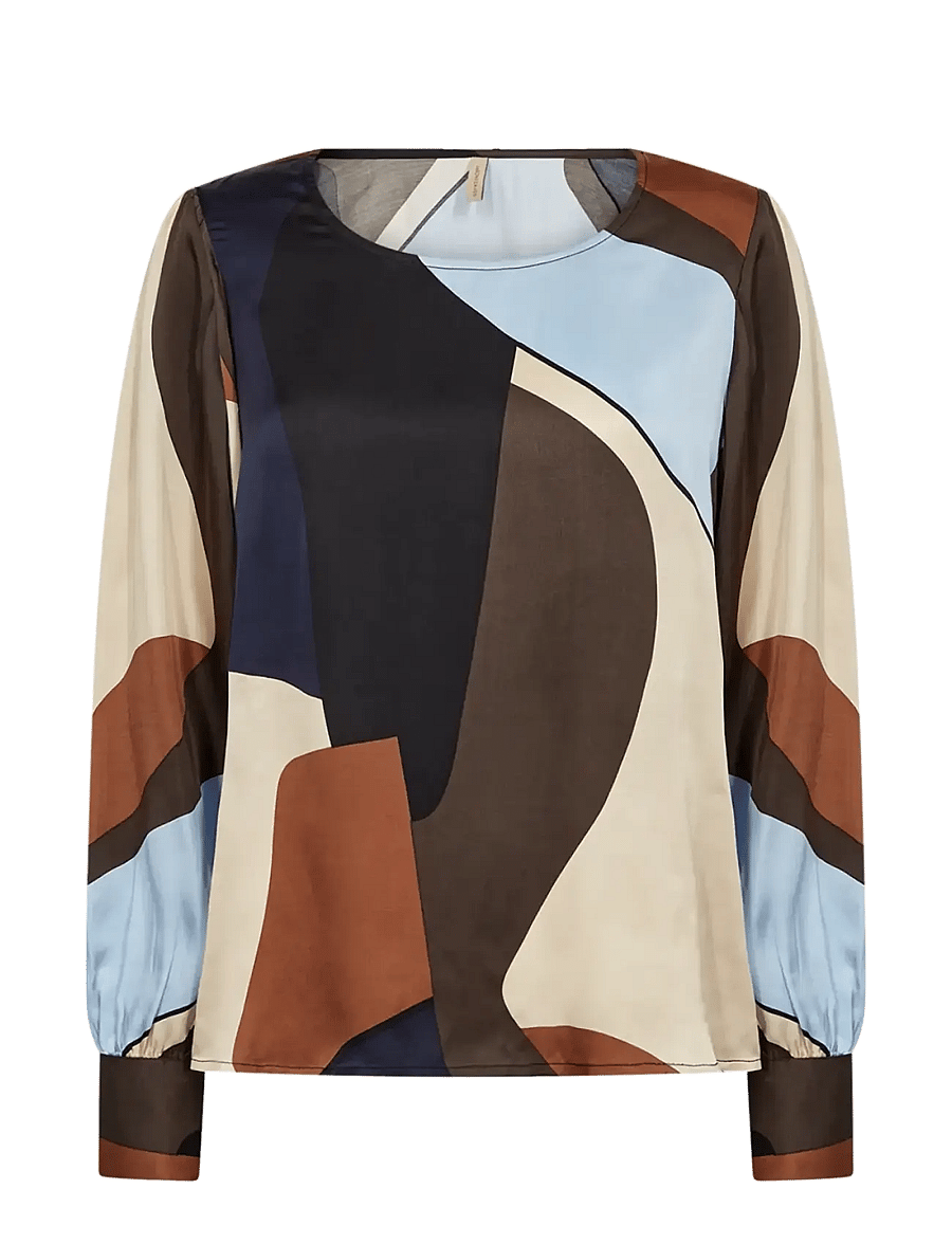 Soyaconcept - SC-BELL - langärmelige blusen - 6250 windsurfer combi - 1
