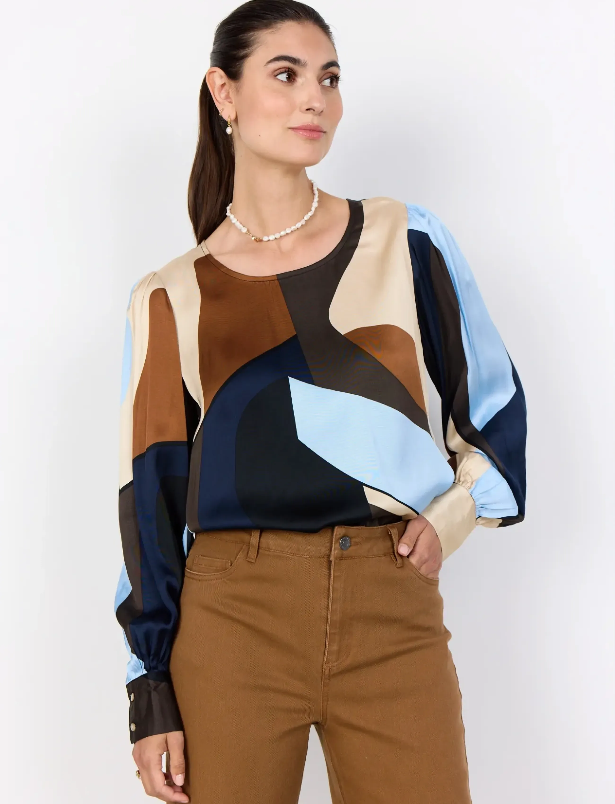 Soyaconcept - SC-BELL - long sleeved blouses - 6250 windsurfer combi - 4