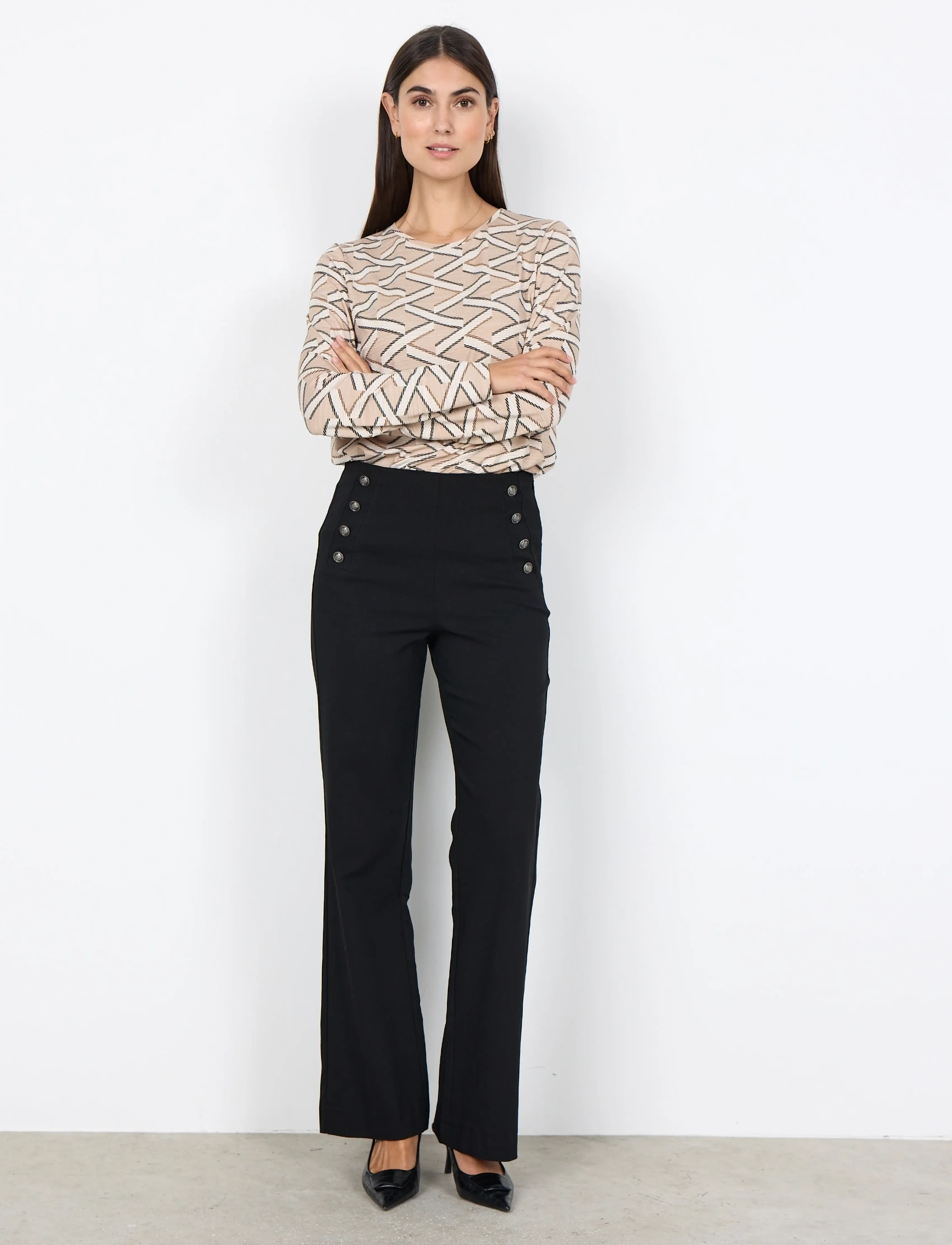 Soyaconcept SC-LILLY - Trousers - 9999 BLACK / black