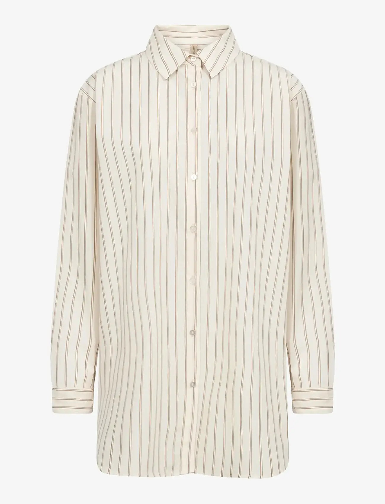 Soyaconcept - SC-BARDOT - langärmlige hemden - 1620 cream combi - 0